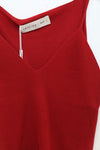 SWAYING/KNIT V-neck knitted camisole SW24RE1T01 red